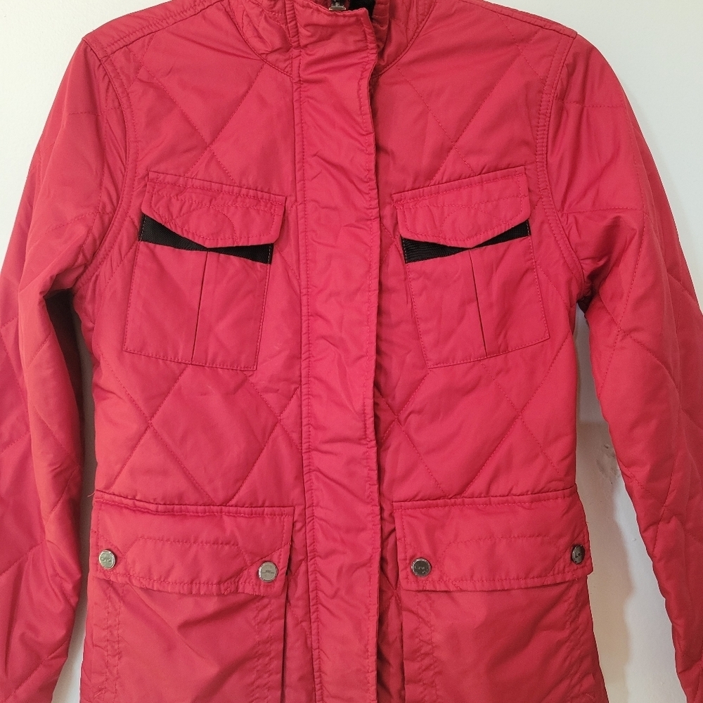 L-RL Women's Red Quilted Jacket - Picture 3 of 16